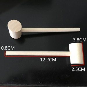 Mini maillet en bois massif pour frapper le gâteau étoile, petit marteau en bois pour marteler les œufs, jouets pour enfants - Product Image 2