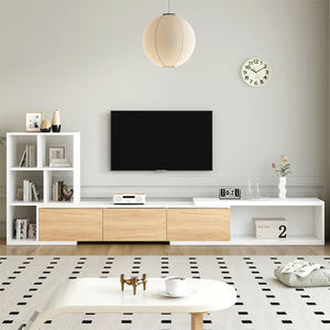Meuble de salon design moderne de luxe à prix d'usine, <span class=keywords><strong>table</strong></span> <span class=keywords><strong>console</strong></span> extensible en bois, meuble TV extensible, support, étagère, armoire - Product Image 2