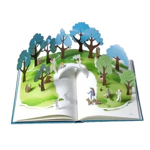 Custom 3d pop-up book production children's picture book custom picture book printing