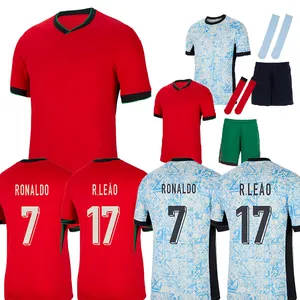 Kaus sepak bola pria dan wanita 4XL 2024 Camisas de futebol Portugal tim nasional Aker FELIX 24 25 EURO