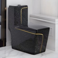 <strong>Best</strong>-<strong>selling</strong> Modern <strong>Black</strong> Spot <strong>Toilet</strong> for Villa & School Use Pedestal Flushing Siphonic Ceramic Wall-mounted <strong>Toilet</strong> Set