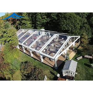 Tenda da Matrimonio per Esterni a Doppio Strato, Resistente ai Raggi UV e Impermeabile, con Telaio in Alluminio per Eventi, Feste e Matrimoni fino a 300 Persone - Product Image 2