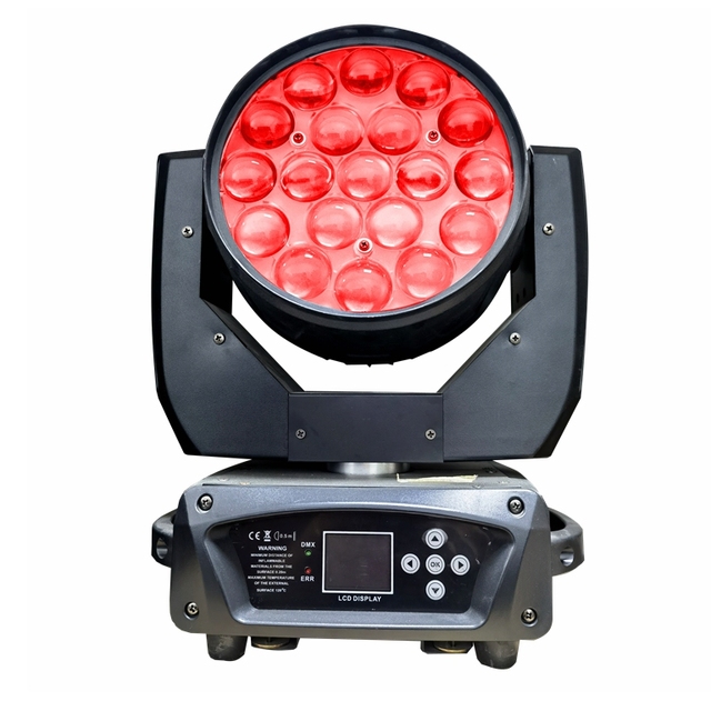 China Wash Mover DMX Stage Light 19x15W Mac Aura Zoom Led Moving Head Wash