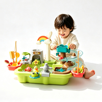 Tables de jeu aquatiques d'été pour l'extérieur, jeu de pêche amusant, jouet multifonctionnel, table sensorielle éducative pour le sable et l'eau pour enfants