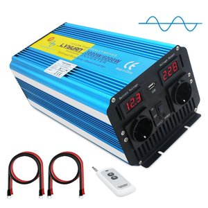 LVYUAN DC a AC Inversor de onda sinusoidal pura fuera de la red 12V a 220V 500W 1KW 2KW 3KW <span class=keywords><strong>3000</strong></span> vatios Convertidor de batería de coche de fábrica - Product Image 1