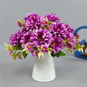 Chrysanthèmes artificiels Dongchen Crafts, fleurs en soie de 31 cm, décorations pour mariage et maison - Product Image 1