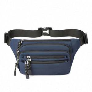 Free Sample Factory Outlet <b>Waterproof</b> Polyester Zipper Fashion Fitness Sport Waist Bag for Outdoor - Product Image 1