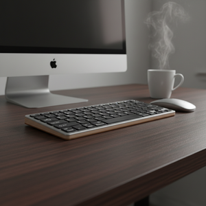 Clavier sans fil rechargeable Bluetooth double mode avec souris pour MacBook, fabriqué en usine depuis 15 ans - Product Image 1