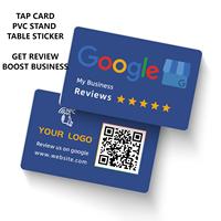 Kartu Ulasan Google NFC Kustom PVC Kode QR Tap to Review untuk Bisnis Restoran