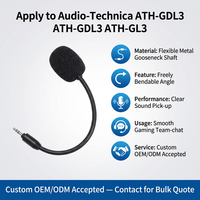 Microphone de remplacement flexible compatible avec les casques de jeu ATH-GDL3 ATH-GL3, accessoire pour casque de jeu
