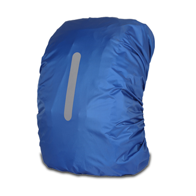 backpack rain cover 80l blue Pingora Hiking Handy rain cover in a visible colour with reflective print 80L Waterproof Backpack Rain Cover