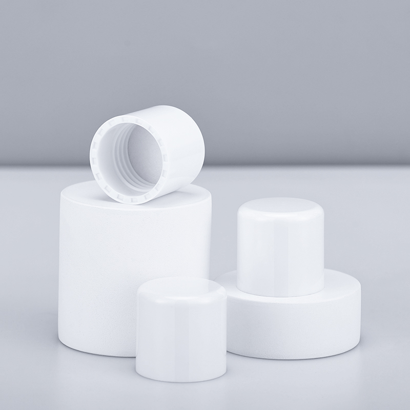 Factory Neck Size 24mm White Lids ABS Bottle Cover 24/410 Cosmetics Plastic Lotion Skincare Bottle Screw Cap