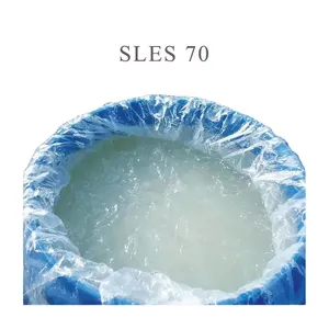 Chemical Raw Material lauril eter sulfato de sodio 70% SLES sodium lauryl ether sulfate