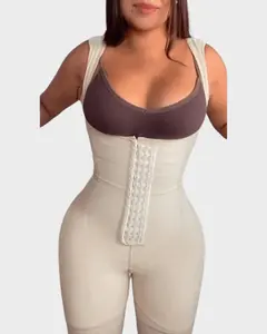 Hourglass Body Shapewear Fajas Bbl Body Shaper Weight Loss Shapewear Women Waist Slimmer Wide Shoulder Belt Girdles Post Surgery