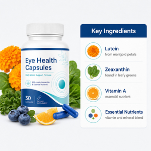 Las cápsulas OEM para la salud ocular son un suplemento dietético rico en Vaccinium Myrtillus L y <span class=keywords><strong>Pinus</strong></span> <span class=keywords><strong>Pinaster</strong></span> y pueden proteger los ojos - Product Image 3