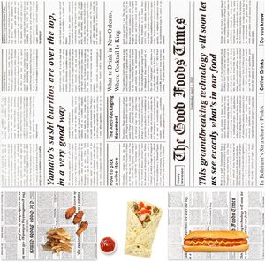 Papier sulfurisé pour Burger News Paper Burger Paper - Product Image 1