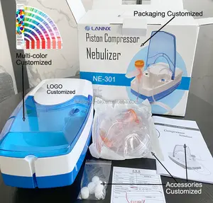 Máquina de nebulizador ultrassônico para crianças e adultos, equipamento médico LANNX NE-301