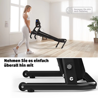 Cinta de correr plegable silenciosa para el hogar, cinta de correr para caminar, máquina eléctrica pequeña para el hogar, cinta de correr plegable con inclinación para el hogar