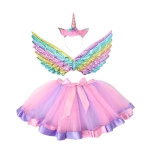 Conjunto de Disfraz de Hada con Falda Tutú, Diadema y Alas de Ángel para Niñas, Accesorios para Fotos y Representaciones Escénicas - Product Image 2