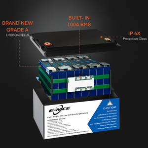 แบตเตอรี่ลิเธียมเหล็ก LifePo4แบตเตอรี่ลิเธียม200Ah 50Ah 24V 12V 48V 51.2V 100Ah - Product Image 4