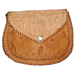 LOWELLCRAFT Sac à main bandoulière en coton fait main pour femme, couleur camel, avec fermoir à fermoirs, forme coquille, durable - Product Image 1