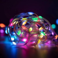Home Smart Fairy Lights USB,10M RGB String Lights Dimmable avec télécommande, APP Control