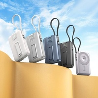 Nouvelle arrivée, chargeur sans fil magnétique avec câble intégré 10 000 mAh, charge rapide 22,5 W, sortie multi-ports, batterie externe