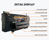 Printer Sublimasi Flatbed Industri PO-TRY 15 Printhead Otomatis Kondisi Baru Printer Inkjet untuk Tekstil