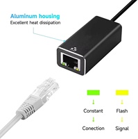 Adaptateur réseau filaire USB-C Thunderbolt 3 vers Ethernet Gigabit pour ordinateur de bureau - En stock
