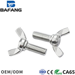 304 나비 나사 스테인레스 스틸 나비 나사 나비 손 나사 볼트 DIN316 금괴 양 뿔 나사 - Product Image 4