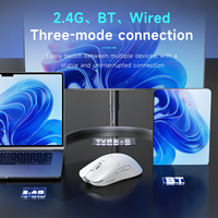 Ratón para Juegos Inalámbrico AJAZZ AJ200 NL AI, Tri-Modo NearLink con Funciones Inteligentes de IA, Estructura Ligera para Juegos de PC