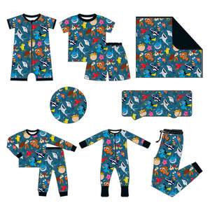 Sẵn Sàng Để Tàu Tre Viscose Bé Đồ Ngủ Mềm Kích Thước Ngẫu Nhiên Và In Bé Dây Kéo Bán Buôn Mestery Hộp Tre - Product Image 5