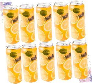 Botellas de plástico desechables 350ml 500ml 600ml 700ml para bebidas para jugo té de la leche con tapa - Product Image 4