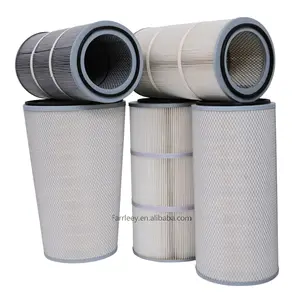 Silinder Industri Filter PTFE Membrane Lebar Pleat Jarak