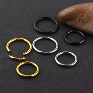 8/10 millimetri <span class=keywords><strong>anello</strong></span> Al Naso di alta qualità <span class=keywords><strong>anello</strong></span> Segmento 316 in acciaio inox Naso Del Cerchio <span class=keywords><strong>anello</strong></span> Aperto Monili Penetranti Del Corpo - Product Image 2
