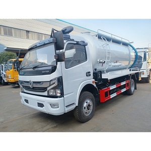 Camión de Succión de Aguas Residuales Diésel Dongfeng 4x2 de 6000L, Venta Directa de Fábrica, Camión Cisterna de Limpieza de Aguas Fecales - Product Image 4