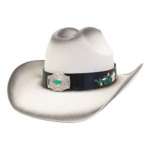 Sombrero Fedora de Paja N46 con Bordado a Mano y Estilo de Imagen, Accesorio de Cinta y Cuerda para Primavera/Verano, Ideal para Negocios y Viajes - Product Image 3