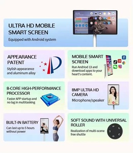 32 Inch <b>Portable</b> Android Smart LED HDTV 4K UHD Multi-Touch Interface White Cabinet Hotel <b>TV</b> 1300HZ 21.5 Inch <b>Portable</b> Smart <b>TV</b> 2 - Product Image 3