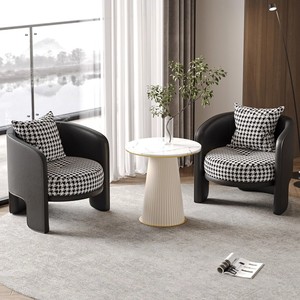 Clinique dentaire légère de luxe Ensemble de réception pour aire de repos Salle de consultation médicale Canapé simple peau de <span class=keywords><strong>chat</strong></span> Chaise de table à thé - Product Image 4