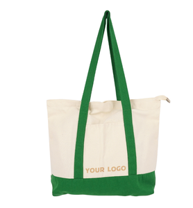 Customized large spliced colorful <b>lifestyle</b> cotton canvas handbag with logo casual crossbody <b>bag</b> - Product Image 1