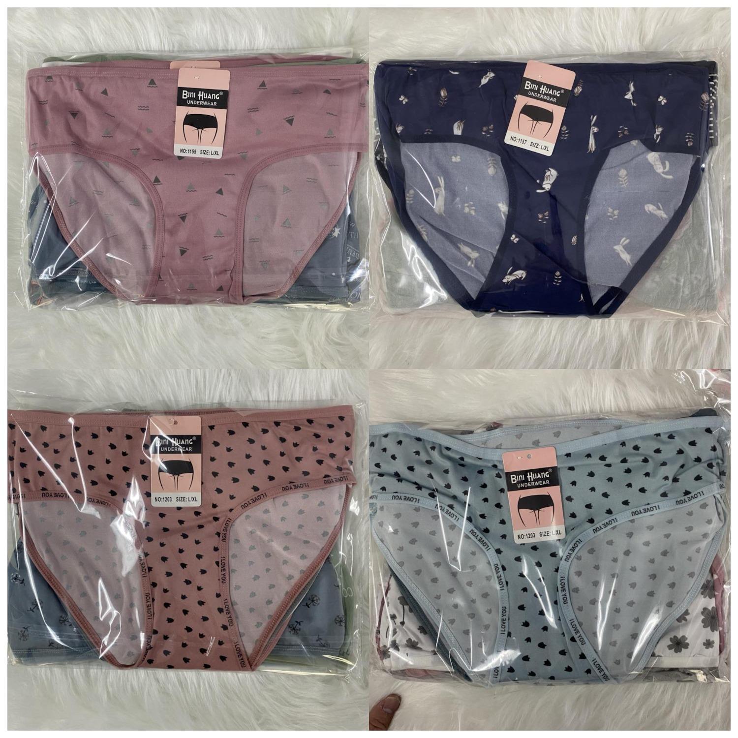 2025 High Quality Random Colors Mixed Designs Stocklot Bulk Bale Wholesale Cheap Lady Panties Mixed Design Women Girl Underwear