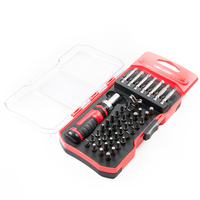 Kit de tournevis à cliquet à cliquet, 46 pièces, poignée TPR CRV slot ph torx bit