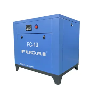 FUCAI 10HP 7.5KW 7 Bar 8 Bar 10 Bar Mini Mobile Energy Saving Rotary Screw Air Compressor