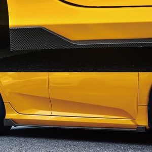 Welta Wholesale ABS+PP Body kit Auto side skirt Auto Parts PP Material Side Skirts Body Kit for Honda Civic 10th FC 2016-2019 - Product Image 2