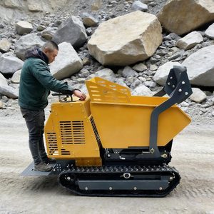 Mini-chargeuse sur chenilles stable et durable de 800 kg avec télécommande pour travaux en pente en vignoble et sur ferme - Product Image 4