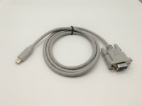 Cable de transmisión de datos de adaptador D-sub de 9 pines a tipo C para equipos de telecomunicaciones Cable gris Db