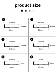 Trang Trí Dải Nhà Sản Xuất Phong Cách Hình Chữ U Nhôm Hợp Kim Hồ Sơ Dải Hiện Đại Trims Cho Bên Ngoài Hình Ảnh Hình Ảnh Khung - Product Image 6