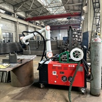 Cobot de Soldadura Colaborativo Móvil de 6 Ejes |   Robot de Soldadura Robótico Colaborativo Industrial Controlado por PLC