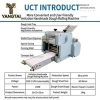 Machine électrique de table pour la fabrication de feuilles de raviolis, avec chauffage par convection, petite machine à faire des peaux de wontons pour restaurants et petites entreprises alimentaires