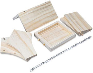 Ahşap DIY Birdhouse kiti-vahşi kuşlar ve serçeler için kendi açık bahçe kuş besleyici masa inşa - Product Image 6